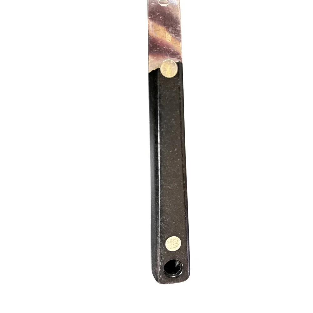 ECKO Vanadium Slotted Spoon Server‎ Stainless Steel Black Handle Kitchen Utensil